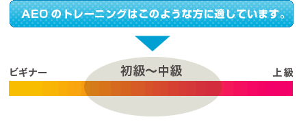 AEOのトレーニングはこのような方に適しています。